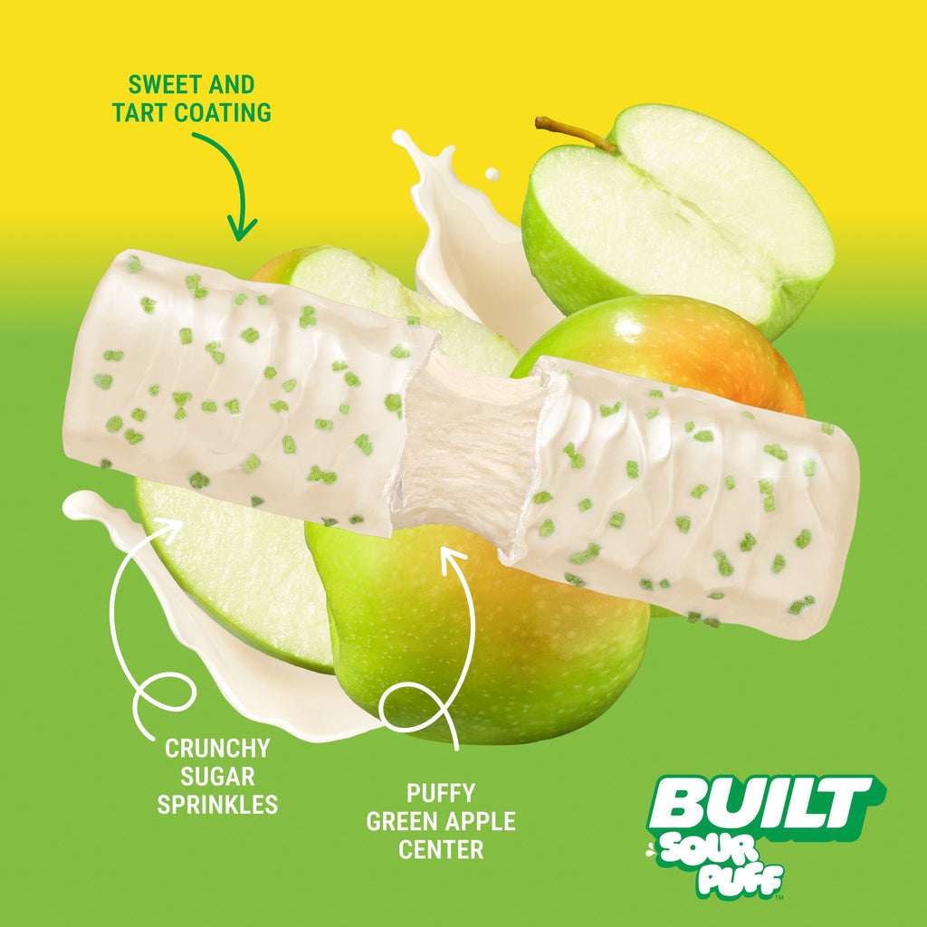 Green Apple Crush Sour Puff 4ct