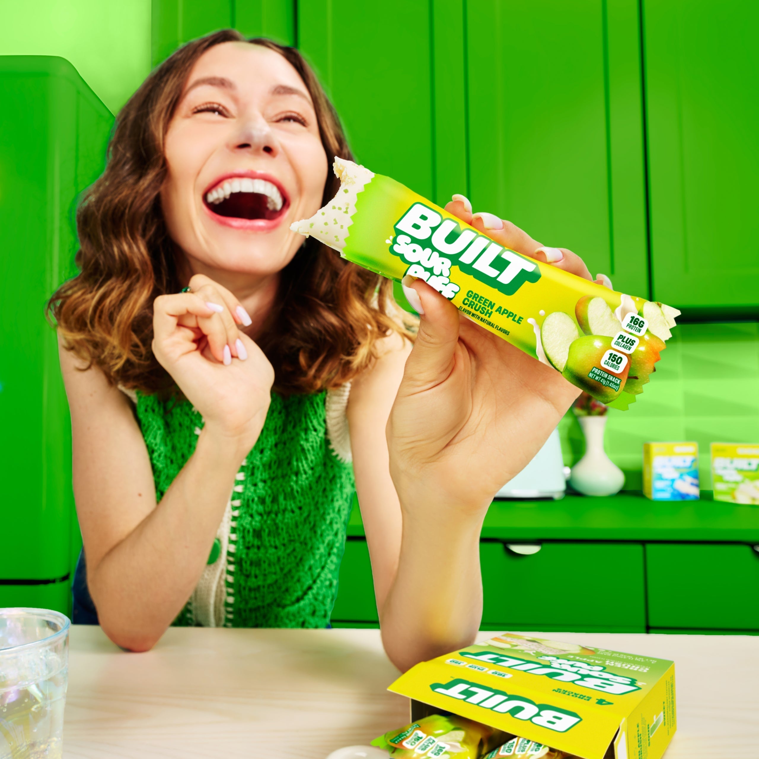 Green Apple Crush Sour Puff 4ct