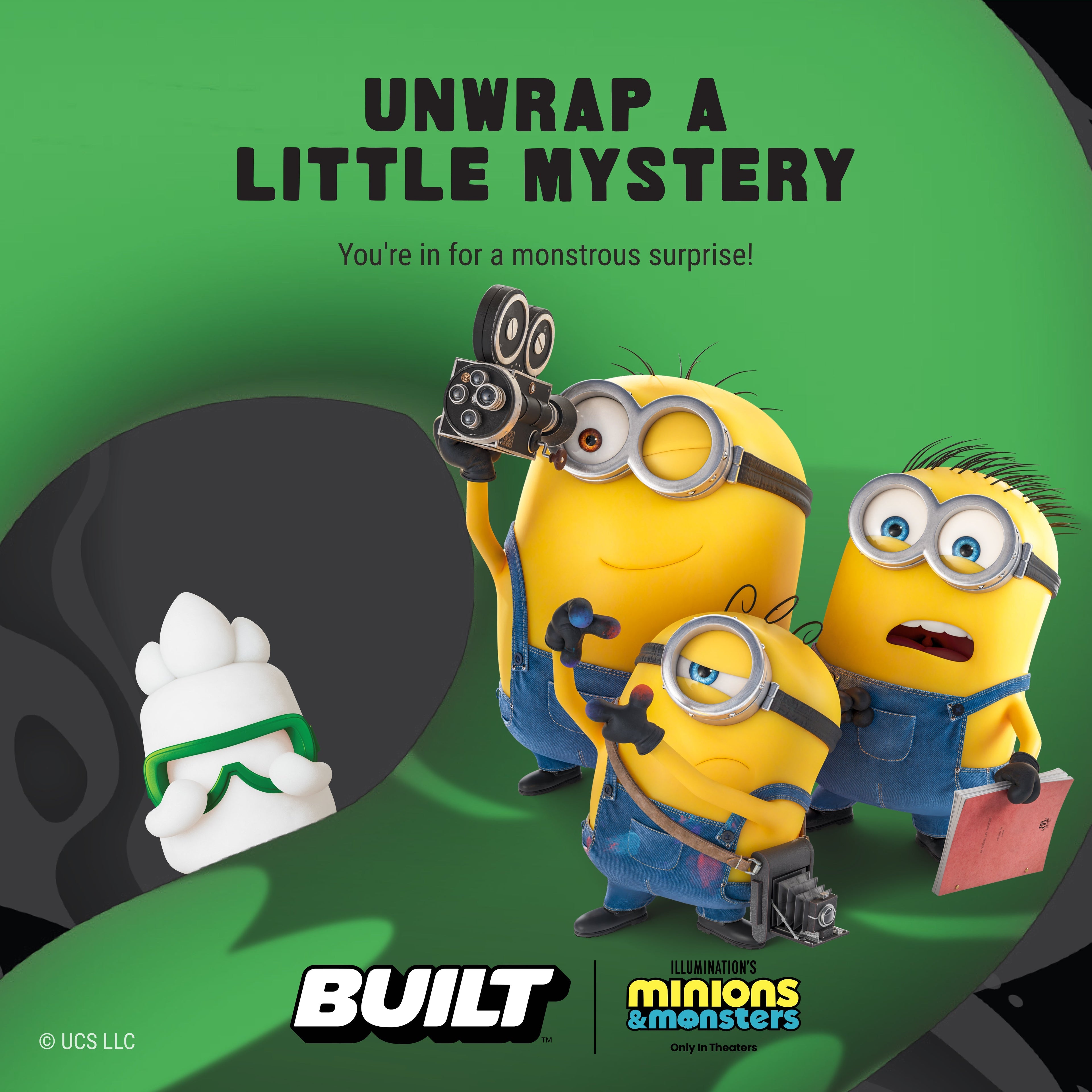 Minions and Monsters Mystery Puff 4ct