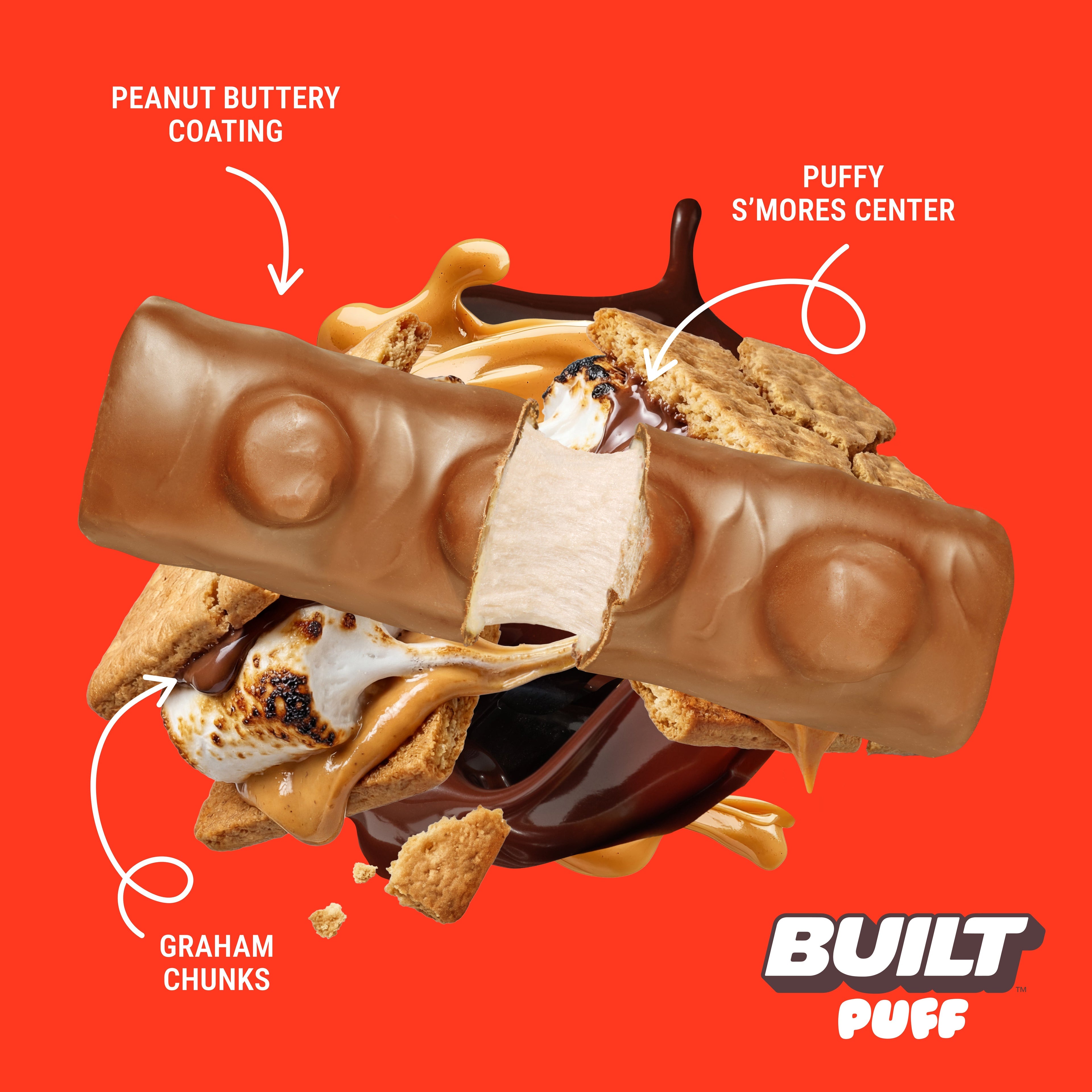 Peanut Butter S'mores Chunk Puff - 4ct