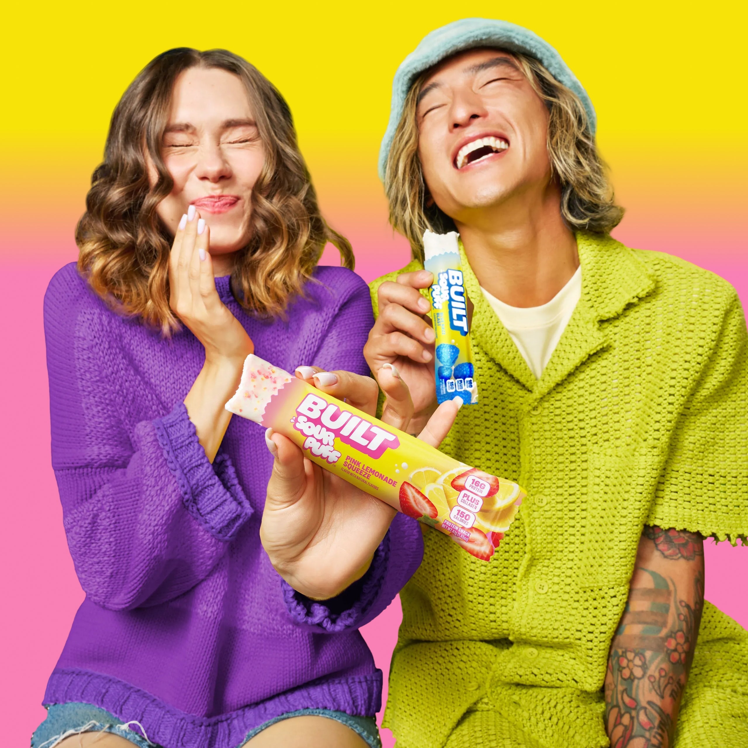 Pink Lemonade Squeeze Sour Puff 4ct