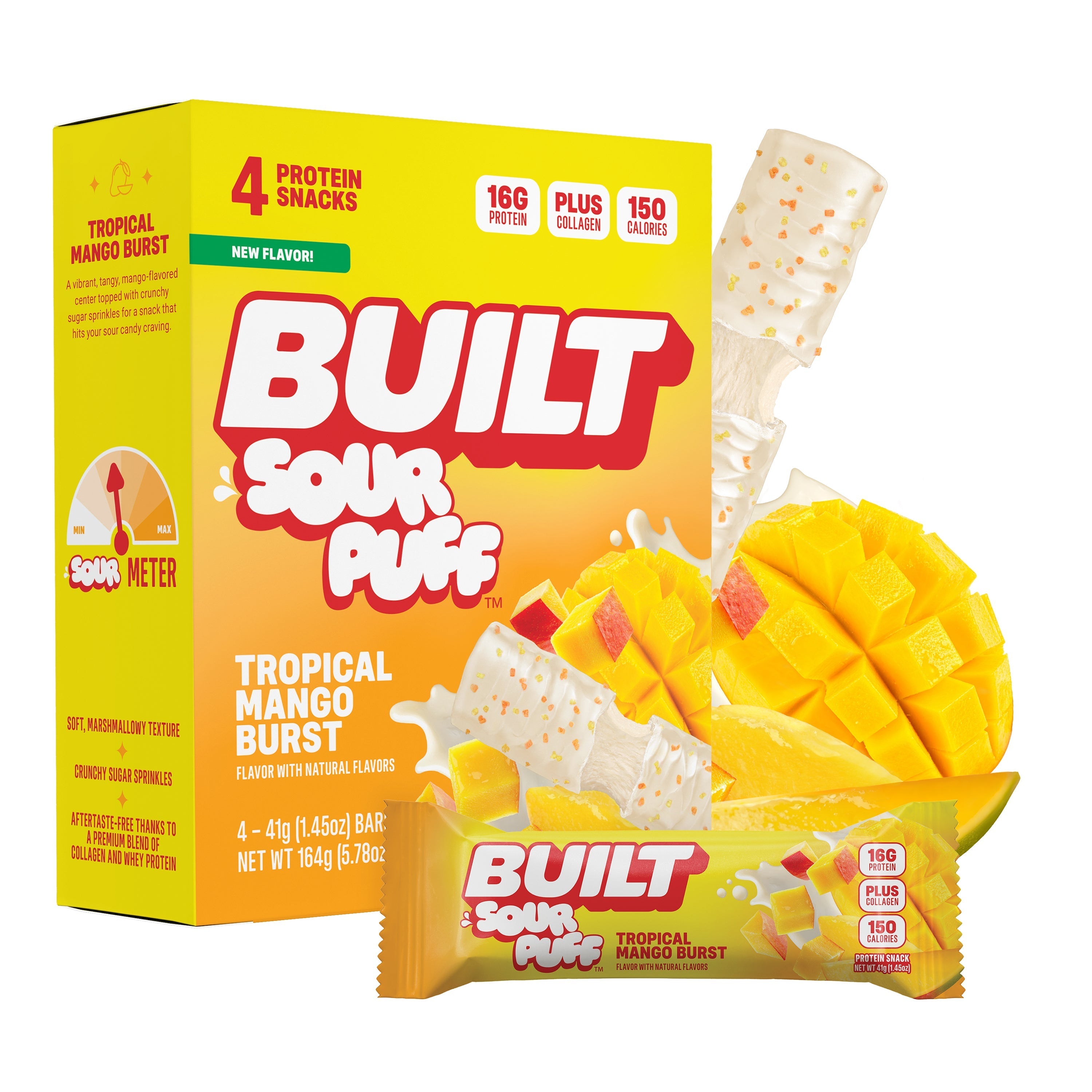 Tropical Mango Burst Sour Puff 4ct