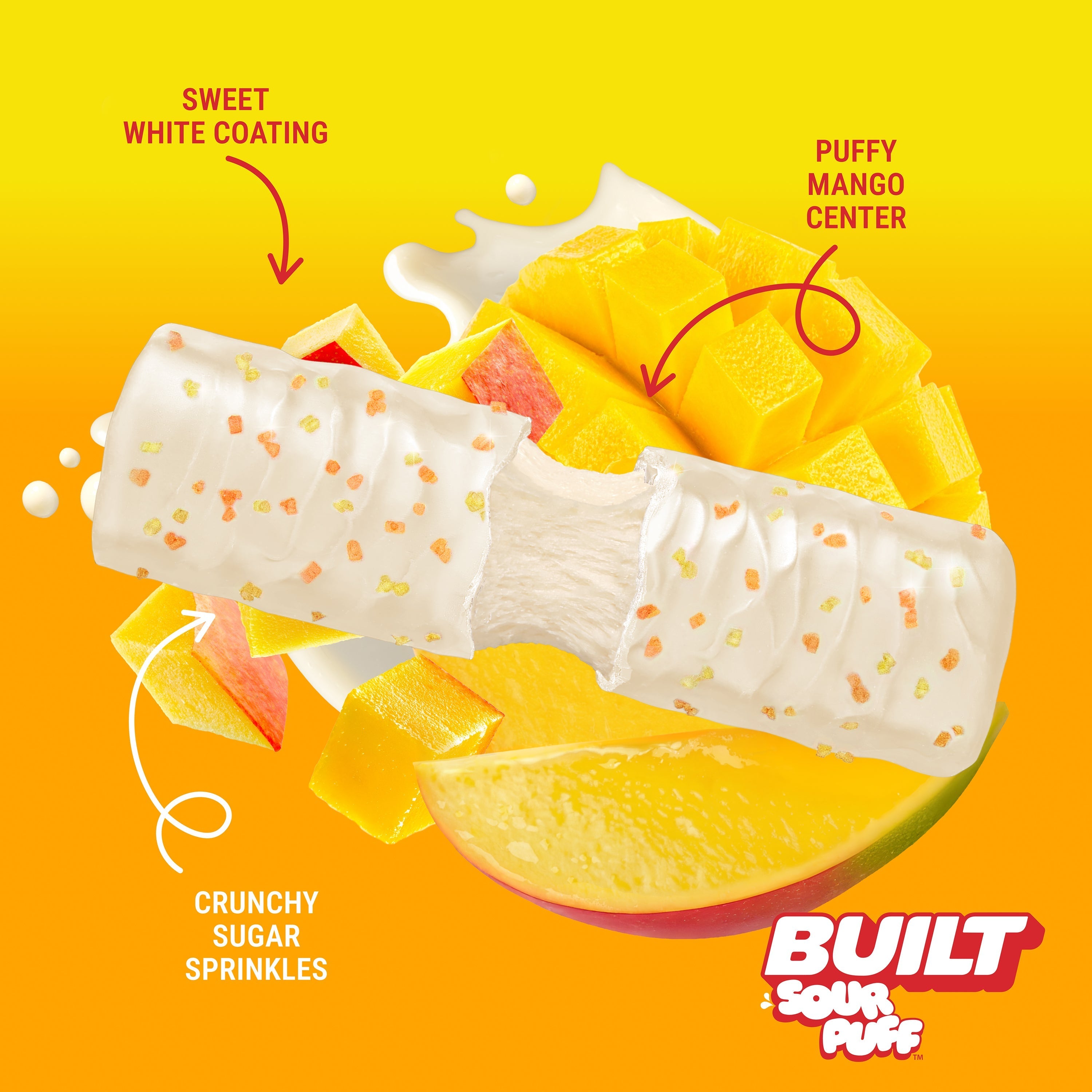 Tropical Mango Burst Sour Puff 4ct