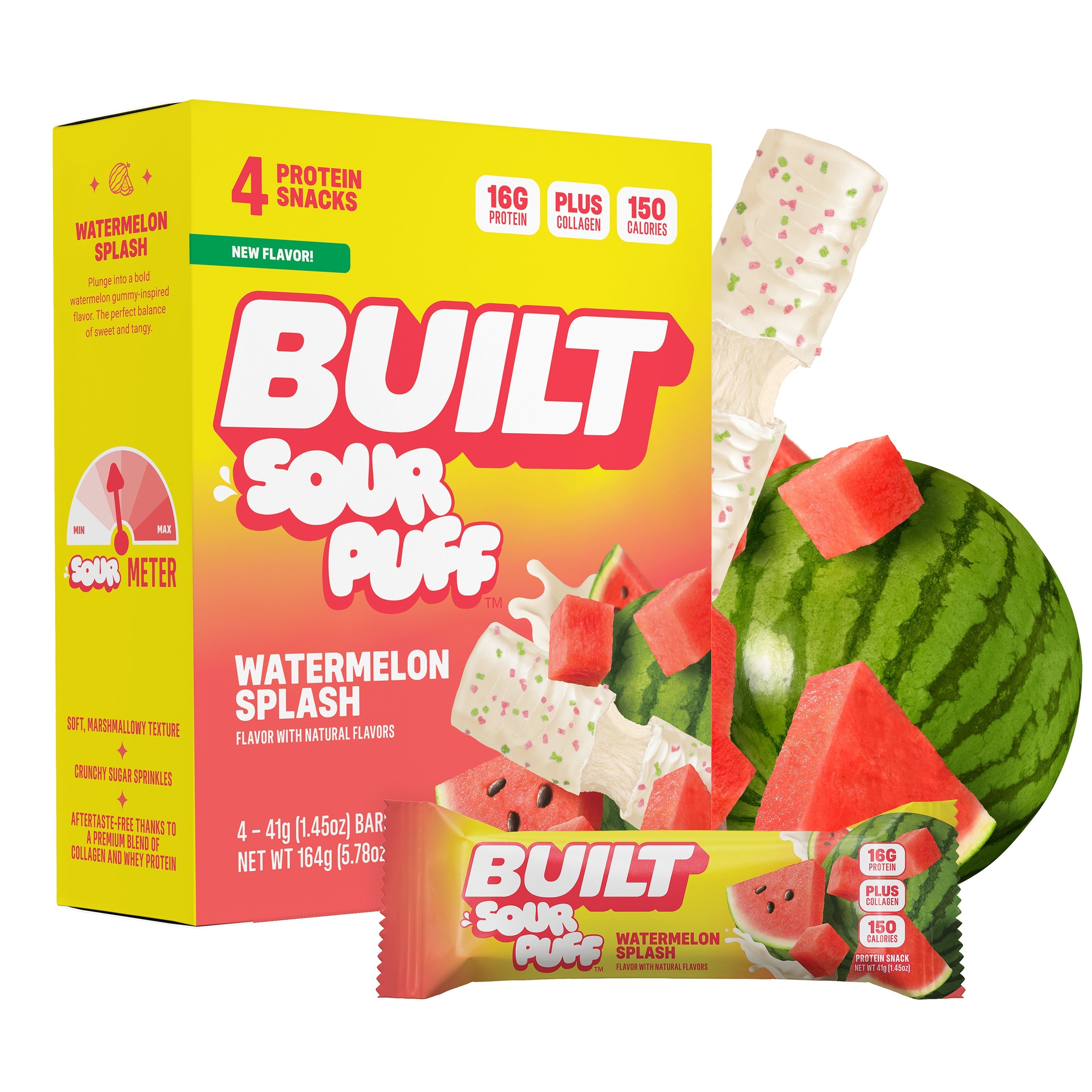 Watermelon Splash Sour Puff 4ct