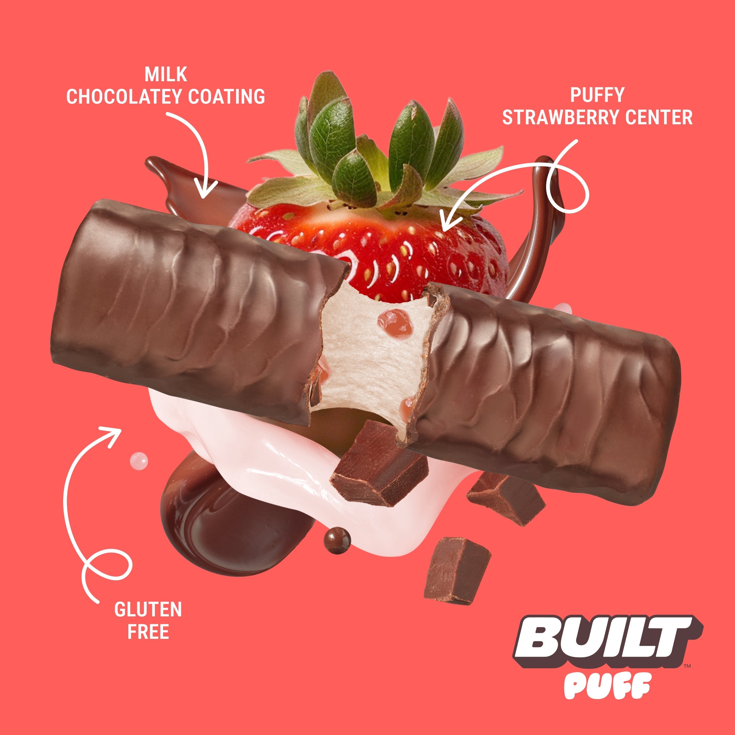 Strawberries 'N Cream Puff 4ct